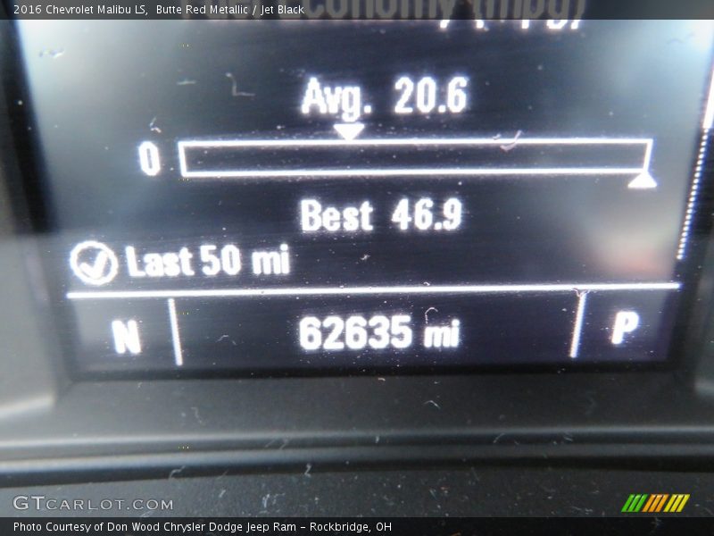 Butte Red Metallic / Jet Black 2016 Chevrolet Malibu LS