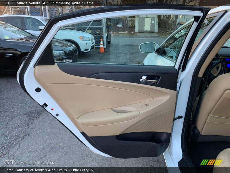 Shimmering White / Camel 2013 Hyundai Sonata GLS