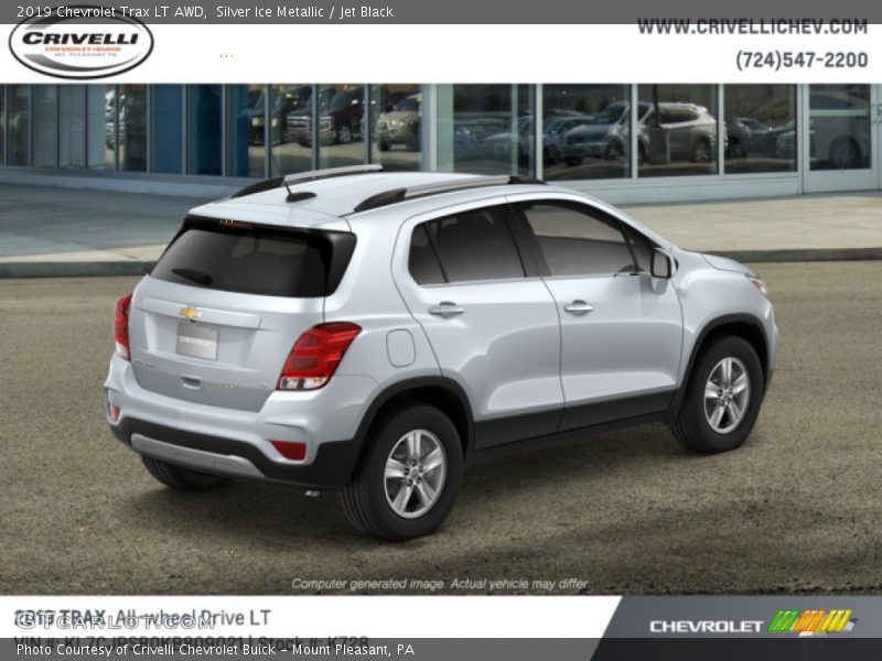 Silver Ice Metallic / Jet Black 2019 Chevrolet Trax LT AWD