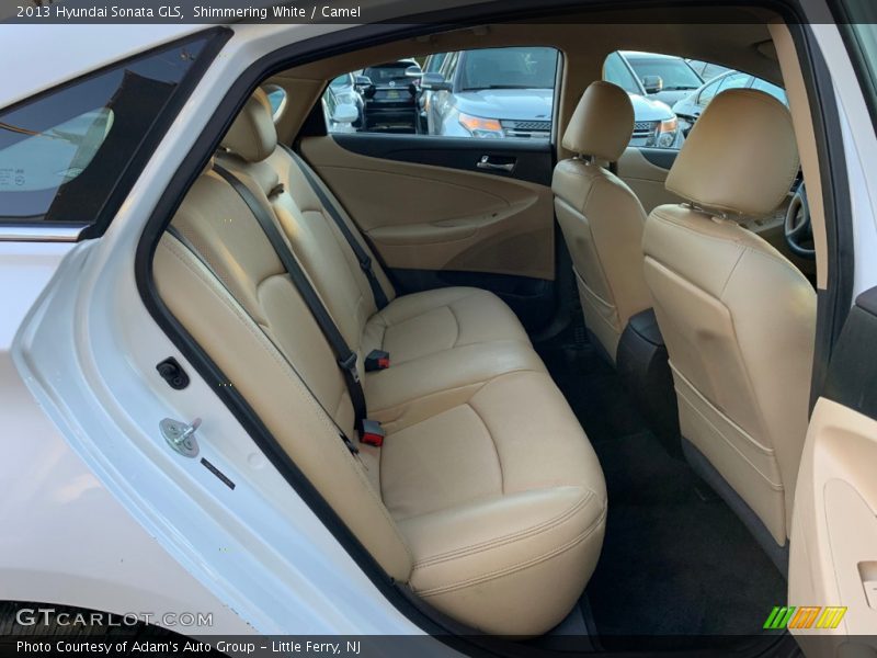 Shimmering White / Camel 2013 Hyundai Sonata GLS