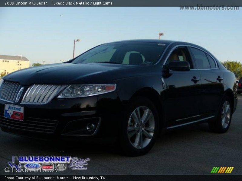 Tuxedo Black Metallic / Light Camel 2009 Lincoln MKS Sedan