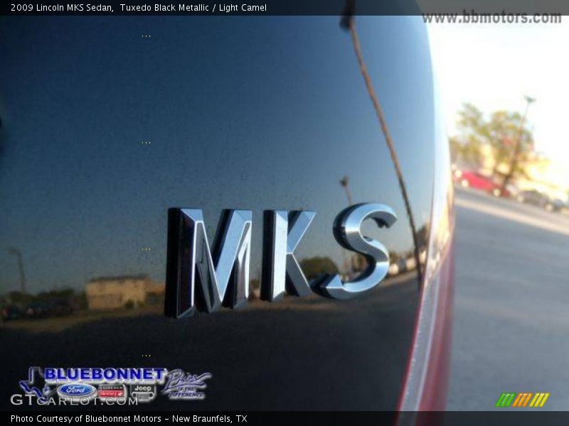 Tuxedo Black Metallic / Light Camel 2009 Lincoln MKS Sedan