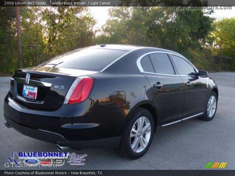 Tuxedo Black Metallic / Light Camel 2009 Lincoln MKS Sedan