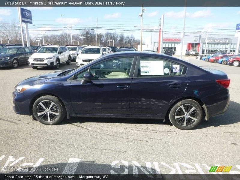 Dark Blue Pearl / Ivory 2019 Subaru Impreza 2.0i Premium 4-Door