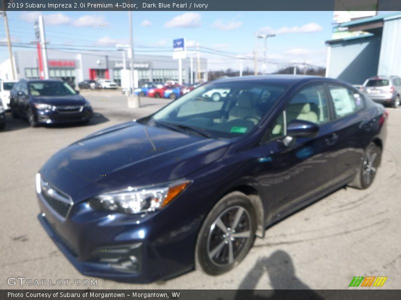 Dark Blue Pearl / Ivory 2019 Subaru Impreza 2.0i Premium 4-Door