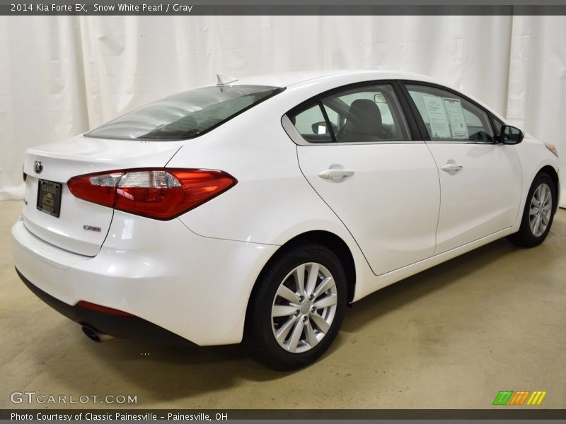 Snow White Pearl / Gray 2014 Kia Forte EX