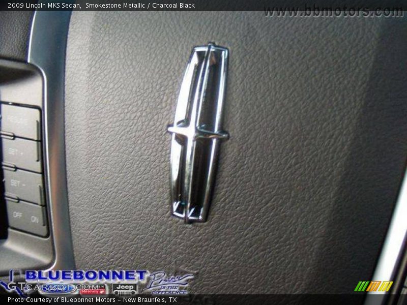 Smokestone Metallic / Charcoal Black 2009 Lincoln MKS Sedan