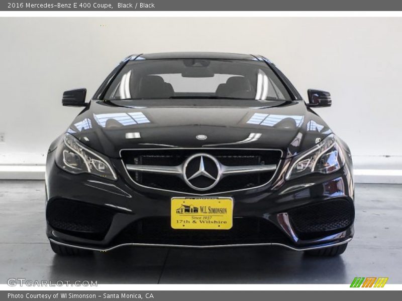 Black / Black 2016 Mercedes-Benz E 400 Coupe