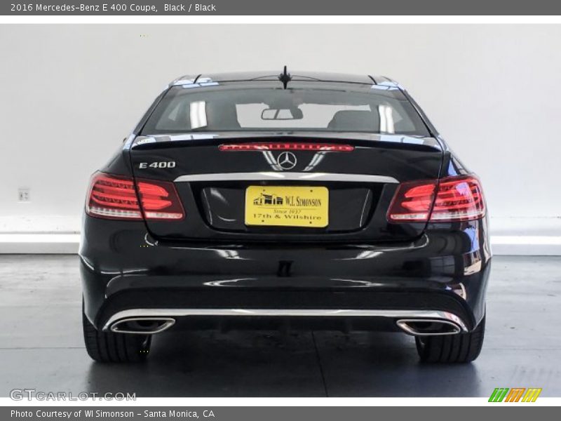 Black / Black 2016 Mercedes-Benz E 400 Coupe