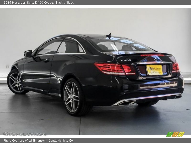 Black / Black 2016 Mercedes-Benz E 400 Coupe
