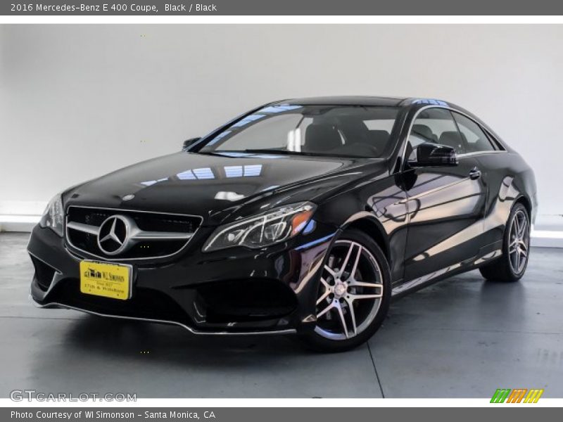 Black / Black 2016 Mercedes-Benz E 400 Coupe