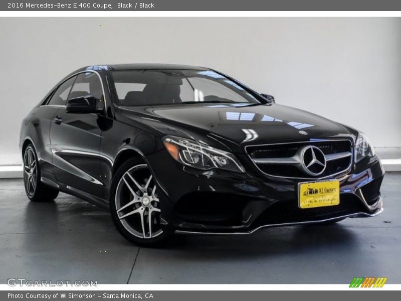 Black / Black 2016 Mercedes-Benz E 400 Coupe