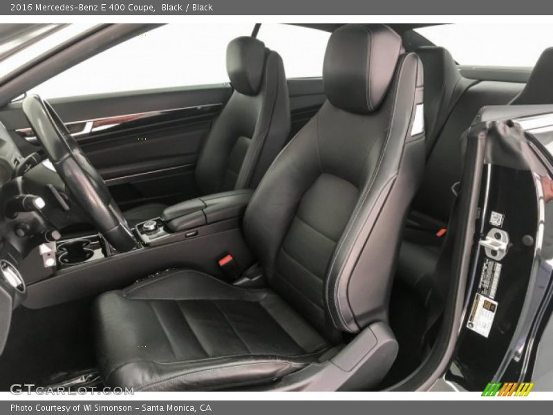Black / Black 2016 Mercedes-Benz E 400 Coupe