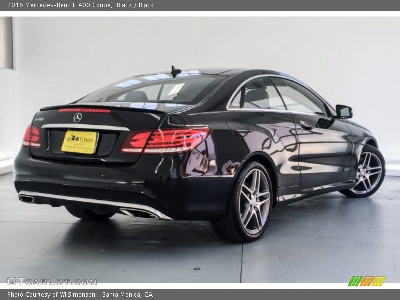 Black / Black 2016 Mercedes-Benz E 400 Coupe