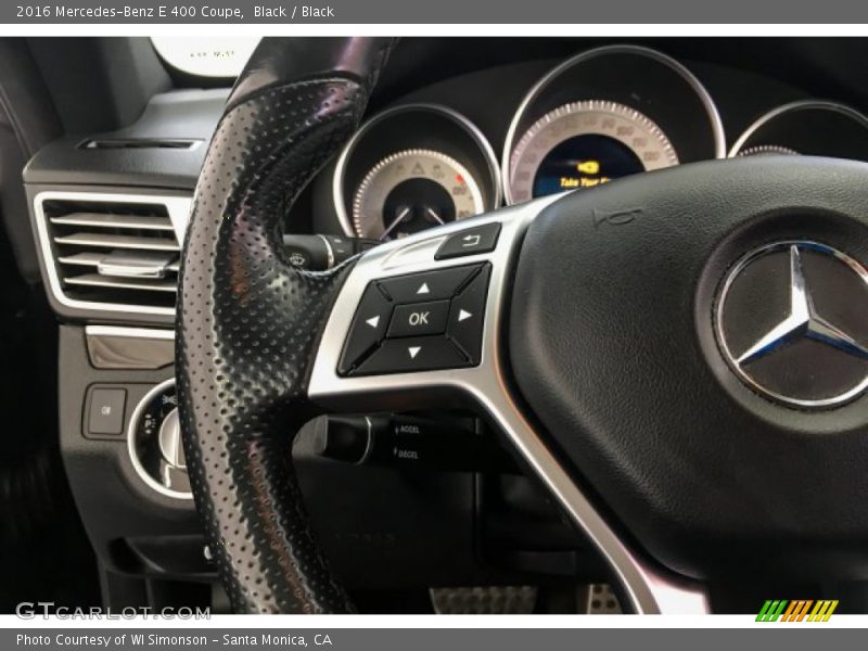 Black / Black 2016 Mercedes-Benz E 400 Coupe