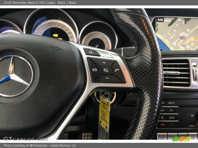 Black / Black 2016 Mercedes-Benz E 400 Coupe
