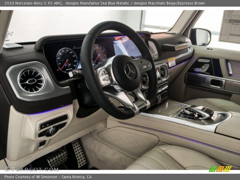 designo Manufaktur Sea Blue Metallic / designo Macchiato Beige/Espresso Brown 2019 Mercedes-Benz G 63 AMG