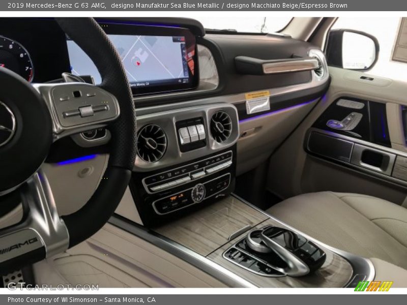 designo Manufaktur Sea Blue Metallic / designo Macchiato Beige/Espresso Brown 2019 Mercedes-Benz G 63 AMG