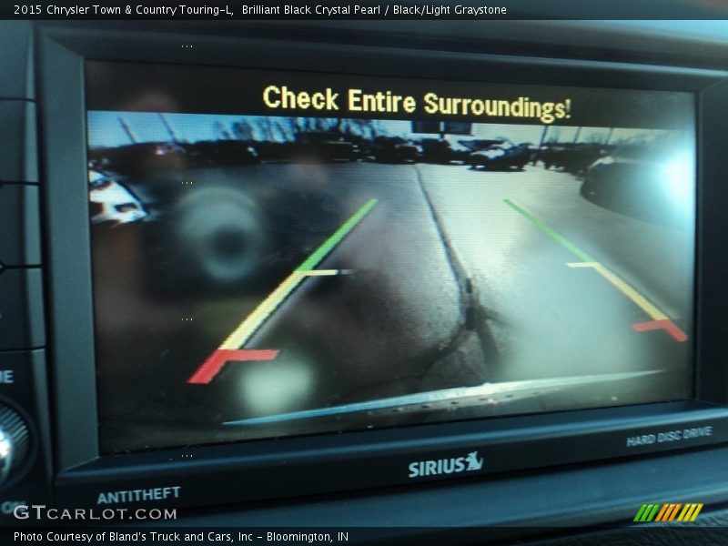 Brilliant Black Crystal Pearl / Black/Light Graystone 2015 Chrysler Town & Country Touring-L