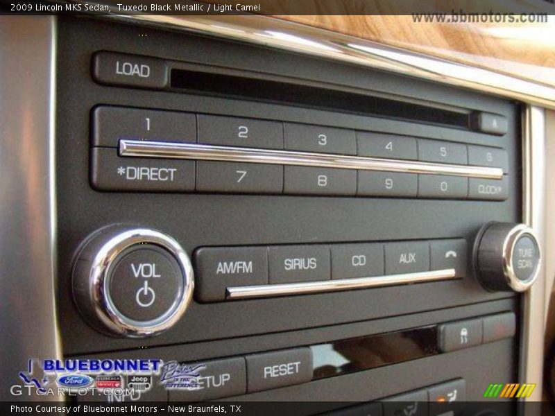 Tuxedo Black Metallic / Light Camel 2009 Lincoln MKS Sedan