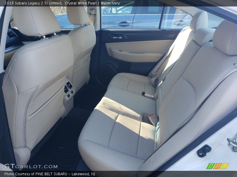 Crystal White Pearl / Warm Ivory 2016 Subaru Legacy 2.5i Limited
