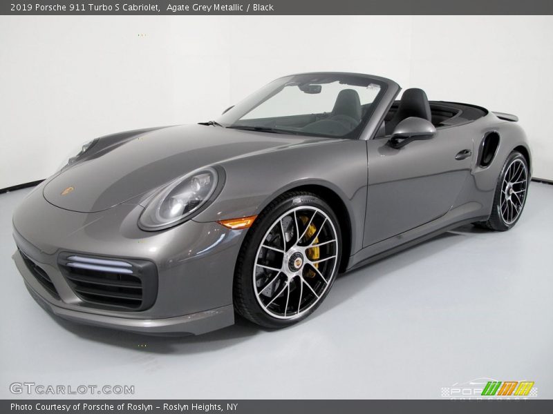Agate Grey Metallic / Black 2019 Porsche 911 Turbo S Cabriolet