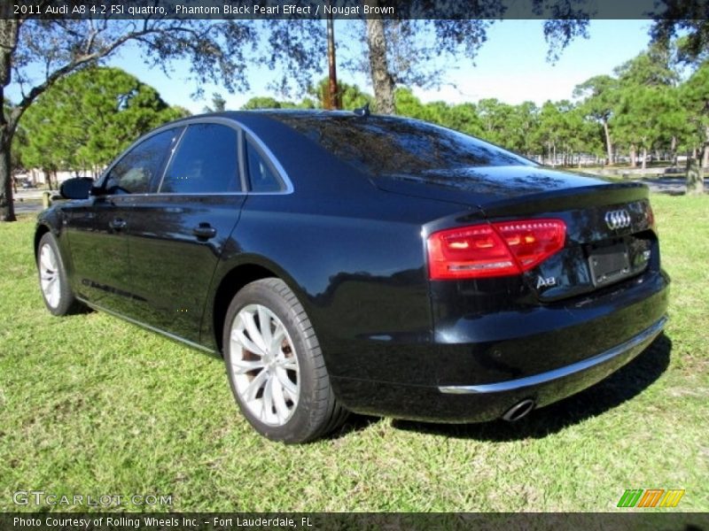 Phantom Black Pearl Effect / Nougat Brown 2011 Audi A8 4.2 FSI quattro