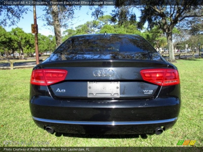 Phantom Black Pearl Effect / Nougat Brown 2011 Audi A8 4.2 FSI quattro