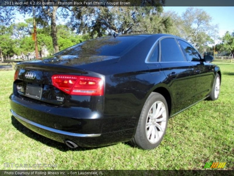 Phantom Black Pearl Effect / Nougat Brown 2011 Audi A8 4.2 FSI quattro
