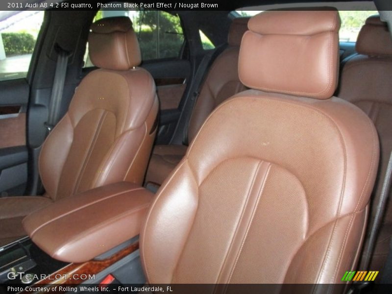 Phantom Black Pearl Effect / Nougat Brown 2011 Audi A8 4.2 FSI quattro