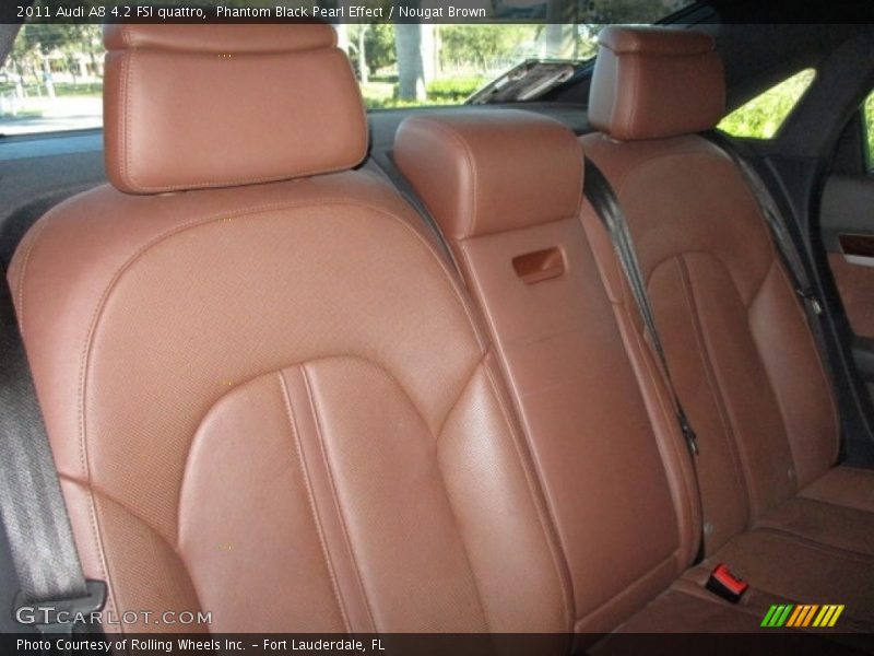 Phantom Black Pearl Effect / Nougat Brown 2011 Audi A8 4.2 FSI quattro