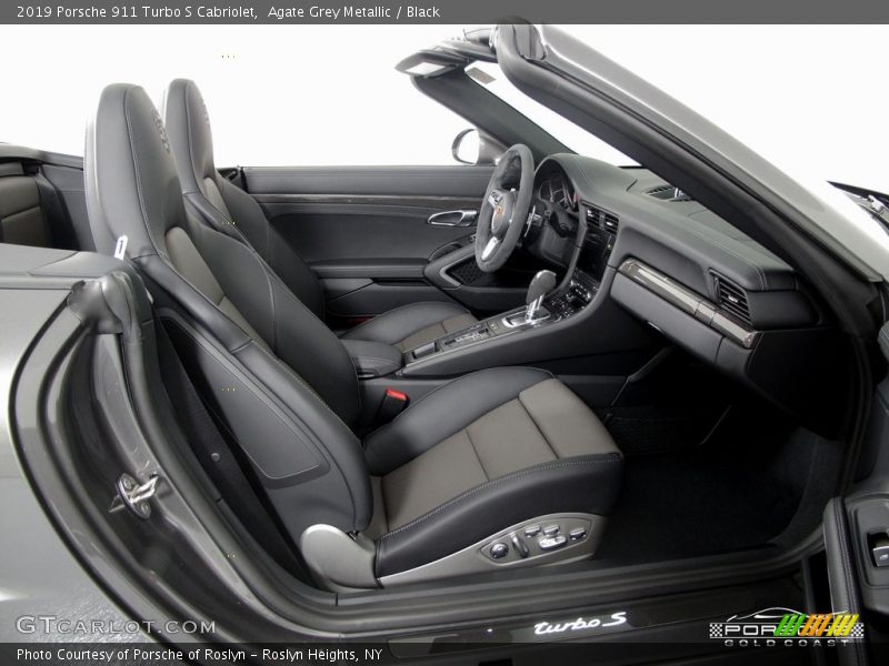 Agate Grey Metallic / Black 2019 Porsche 911 Turbo S Cabriolet