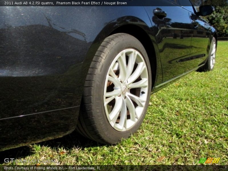 Phantom Black Pearl Effect / Nougat Brown 2011 Audi A8 4.2 FSI quattro