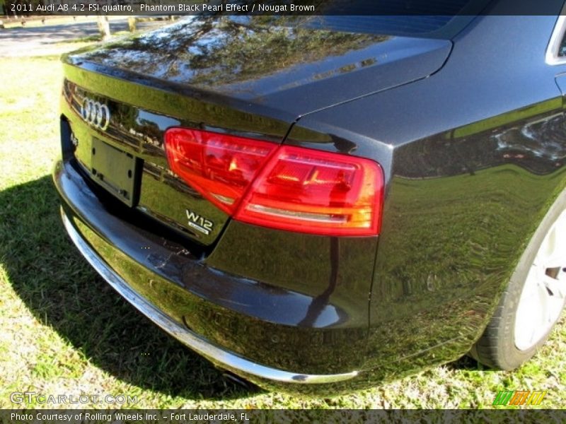 Phantom Black Pearl Effect / Nougat Brown 2011 Audi A8 4.2 FSI quattro