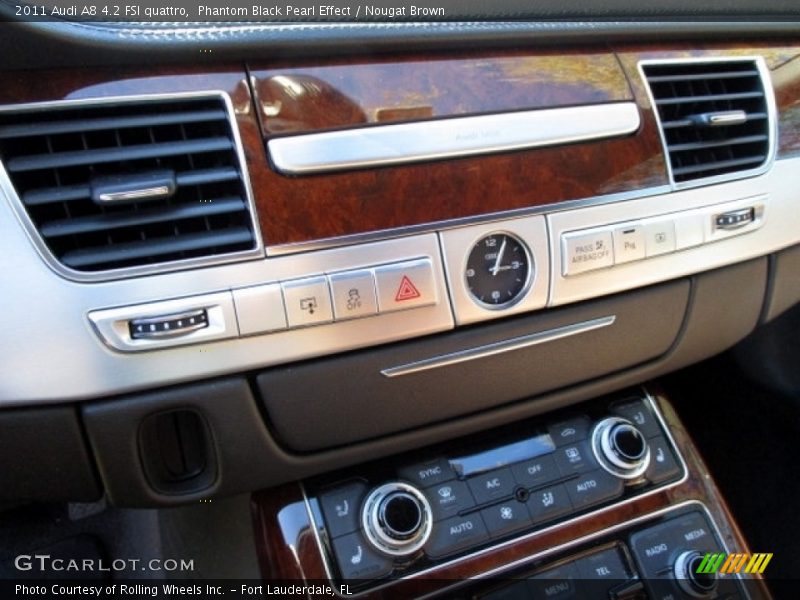 Phantom Black Pearl Effect / Nougat Brown 2011 Audi A8 4.2 FSI quattro