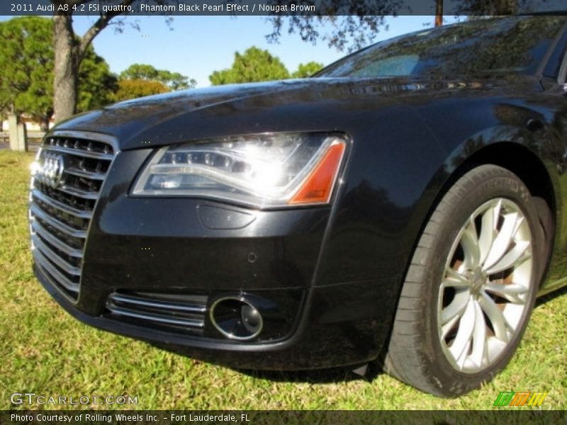 Phantom Black Pearl Effect / Nougat Brown 2011 Audi A8 4.2 FSI quattro
