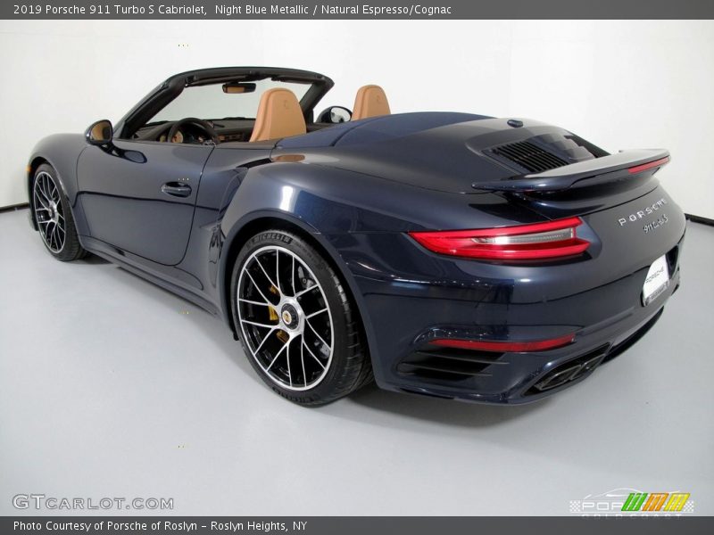 Night Blue Metallic / Natural Espresso/Cognac 2019 Porsche 911 Turbo S Cabriolet