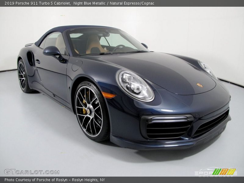 Night Blue Metallic / Natural Espresso/Cognac 2019 Porsche 911 Turbo S Cabriolet