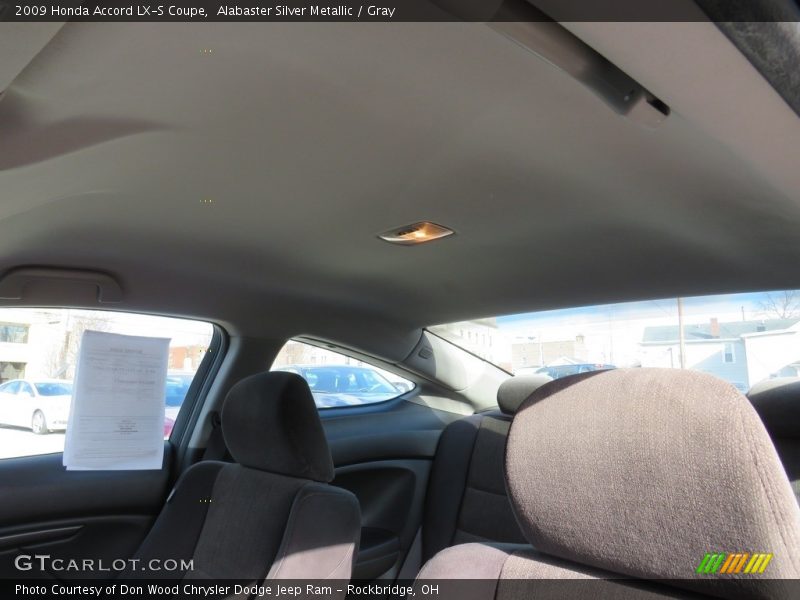 Alabaster Silver Metallic / Gray 2009 Honda Accord LX-S Coupe