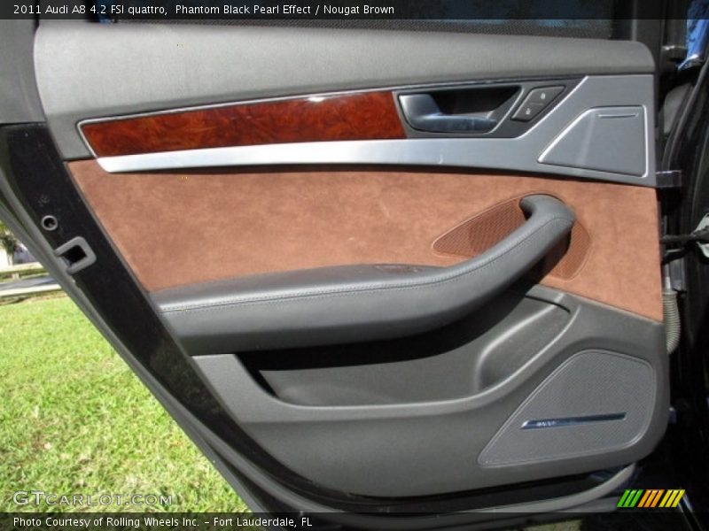 Phantom Black Pearl Effect / Nougat Brown 2011 Audi A8 4.2 FSI quattro