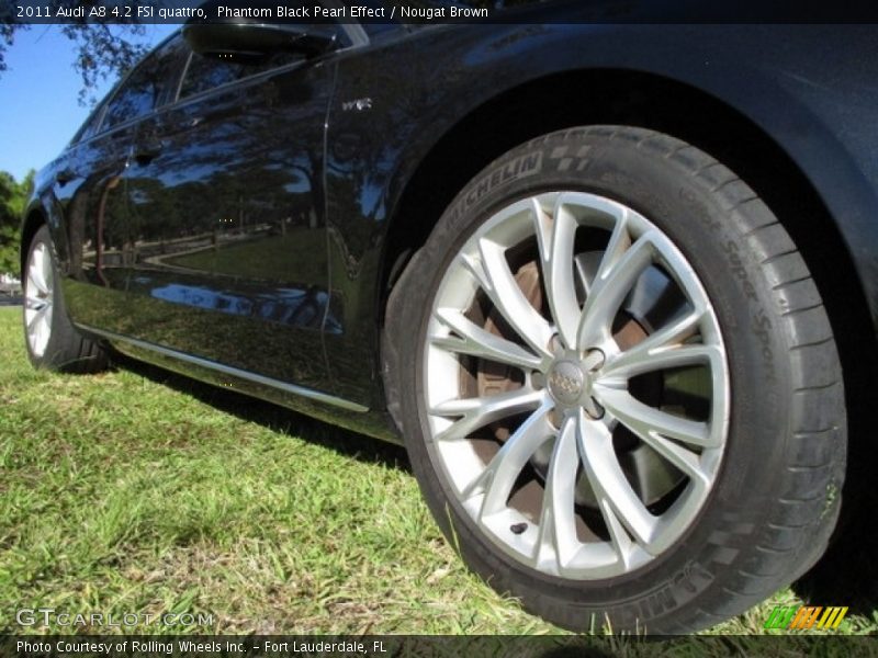 Phantom Black Pearl Effect / Nougat Brown 2011 Audi A8 4.2 FSI quattro