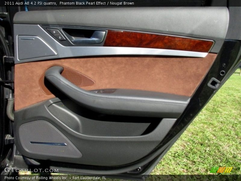 Phantom Black Pearl Effect / Nougat Brown 2011 Audi A8 4.2 FSI quattro