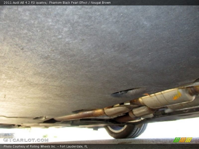 Phantom Black Pearl Effect / Nougat Brown 2011 Audi A8 4.2 FSI quattro