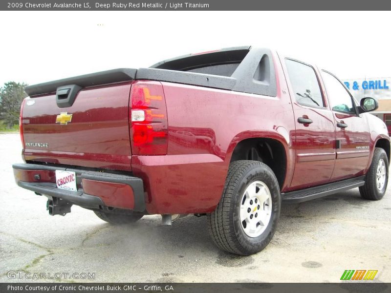 Deep Ruby Red Metallic / Light Titanium 2009 Chevrolet Avalanche LS