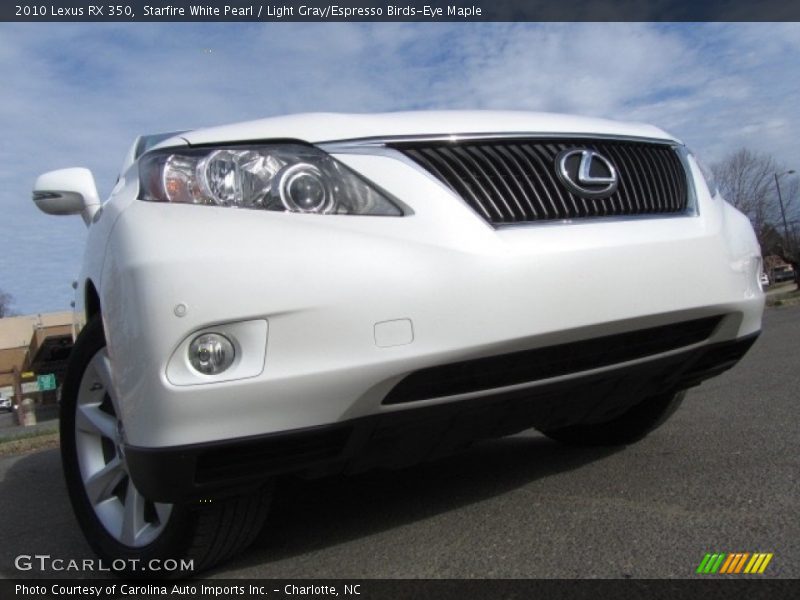 Starfire White Pearl / Light Gray/Espresso Birds-Eye Maple 2010 Lexus RX 350