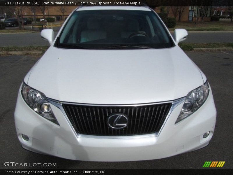 Starfire White Pearl / Light Gray/Espresso Birds-Eye Maple 2010 Lexus RX 350