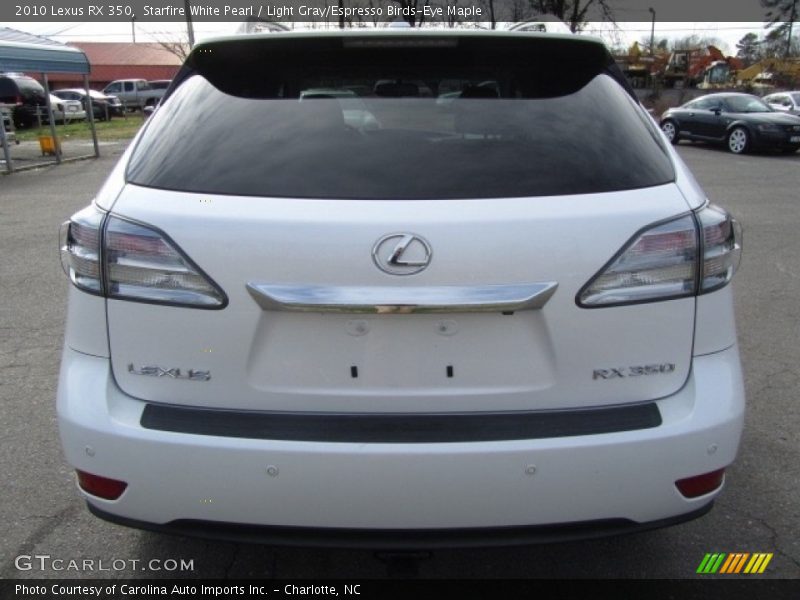 Starfire White Pearl / Light Gray/Espresso Birds-Eye Maple 2010 Lexus RX 350
