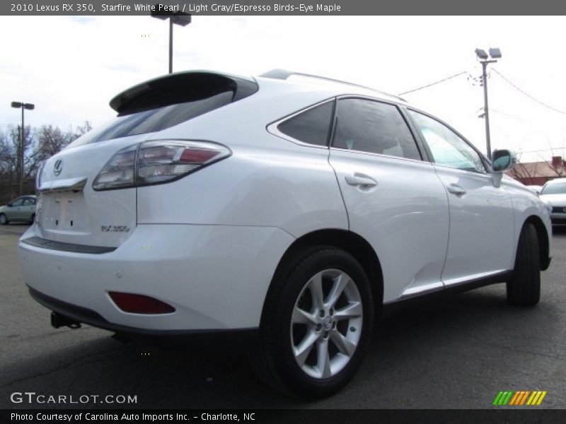 Starfire White Pearl / Light Gray/Espresso Birds-Eye Maple 2010 Lexus RX 350