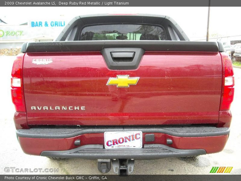 Deep Ruby Red Metallic / Light Titanium 2009 Chevrolet Avalanche LS