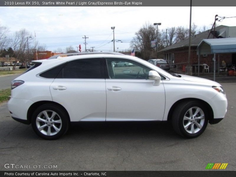 Starfire White Pearl / Light Gray/Espresso Birds-Eye Maple 2010 Lexus RX 350